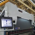 Delem DA52 haydroliko baluktot machine, tumpak positional Pahalang pindutin preno presyo, cnc anggulo bakal